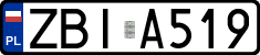 License plates of Poland, Regular car plates