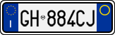 License plate of Italy, Cars (1994 year series)