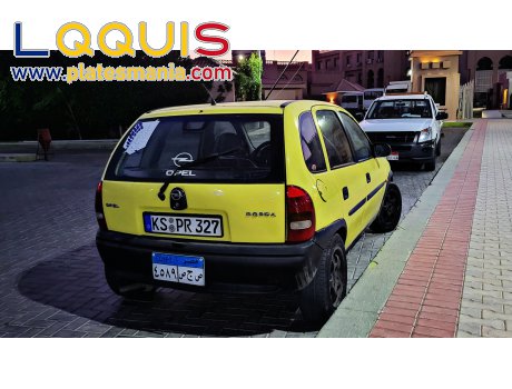 KS PR 327, License plate without vehicle