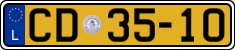 License plate of Luxembourg, Diplomatic