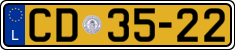 License plate of Luxembourg, Diplomatic