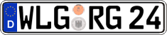 German license plate, Regular plates