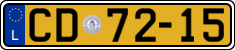 License plate of Luxembourg, Diplomatic