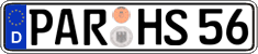 German license plate, Regular plates