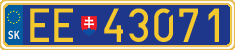License plate of Slovakia, Diplomatic