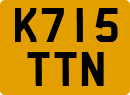 License plate of the United Kingdom, 1983 year system