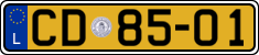 License plate of Luxembourg, Diplomatic
