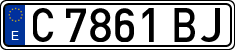 License plates of Spain, 1971 year series