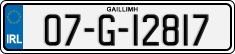 License plate of Ireland, Regular plates