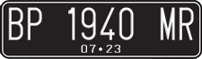 License plate of Indonesia, Regular plates