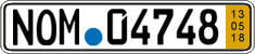 German license plate, Short-term transit plates