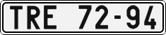 License plate of the Czech Republic, Cars (1960)