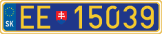 License plate of Slovakia, Diplomatic