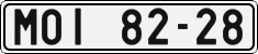 License plate of the Czech Republic, Cars (1960)