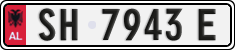 License plate of Albania, Cars (1993)