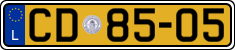 License plate of Luxembourg, Diplomatic