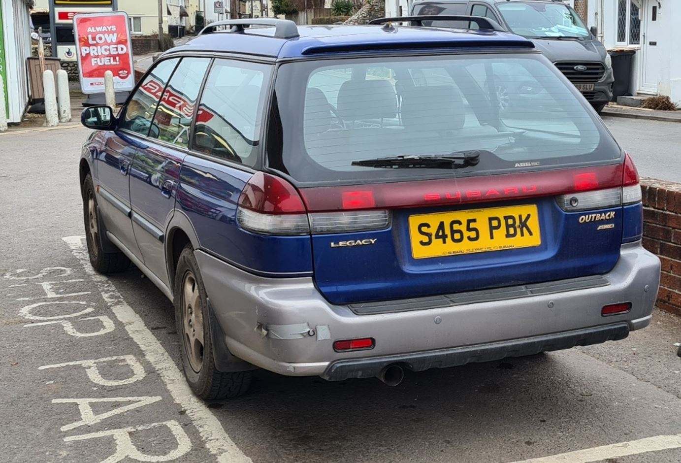 S465PBK, Subaru Legacy 2nd gen Outback Wagon (Lancaster, Grand Wagon) (BG), 1994–1999