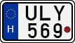 license plates of Hungary, Motorcycles (1990)