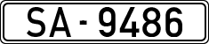 License plates of Spain, 1900 year series
