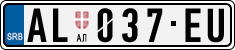 License plate of Serbia, Cars