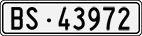 License plate of Switzerland, Cars