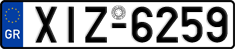 License plate of Greece, Cars