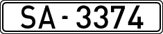 License plates of Spain, 1900 year series