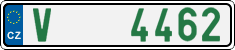 License plate of the Czech Republic, Oldtimers (2001)