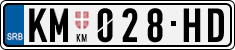 License plate of Serbia, Cars