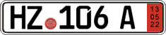 German license plate, Export transit plates