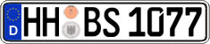German license plate, Regular plates