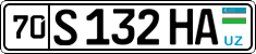License plate of Uzbekistan, Private owners