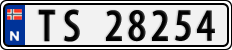 License plate of Norway, Cars