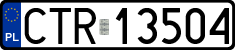 License plates of Poland, Regular car plates