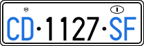 License plate of Italy, Diplomatic