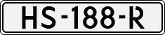 License plate of the Netherlands, Cars