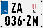 License plate of Serbia, Cars