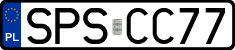 License plates of Poland, Regular car plates