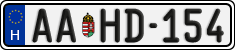 license plates of Hungary, Regular plates (2022)