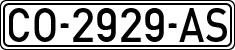License plates of Spain, 1971 year series