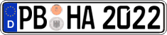 German license plate, Regular plates