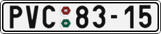 License plate of the Czech Republic, Cars (1960)
