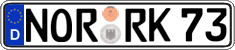 German license plate, Regular plates