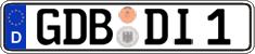 German license plate, Regular plates