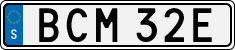 License plate of Sweden, Regular plates