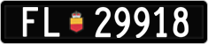 License plate of Liechtenstein, Cars