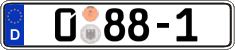German license plate, Diplomatic