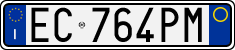 License plate of Italy, Cars (1994 year series)
