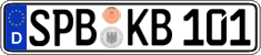 German license plate, Regular plates