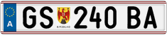License plate of Austria, Regular plates